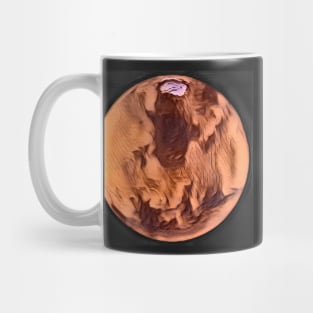 Mars a la Edvard Munch: an Astronomical Faux Painting Mug